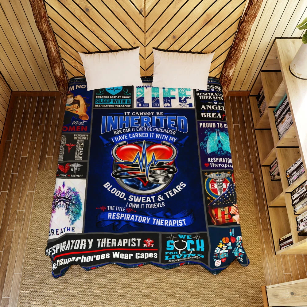 Respiratory Therapist Quilt Blanket