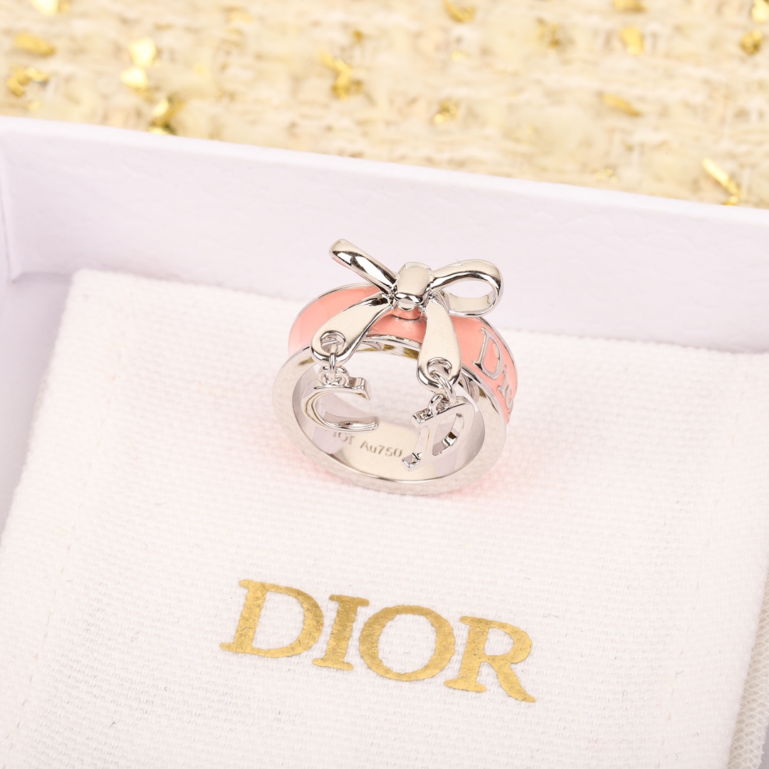 Dior Pink CD Ring