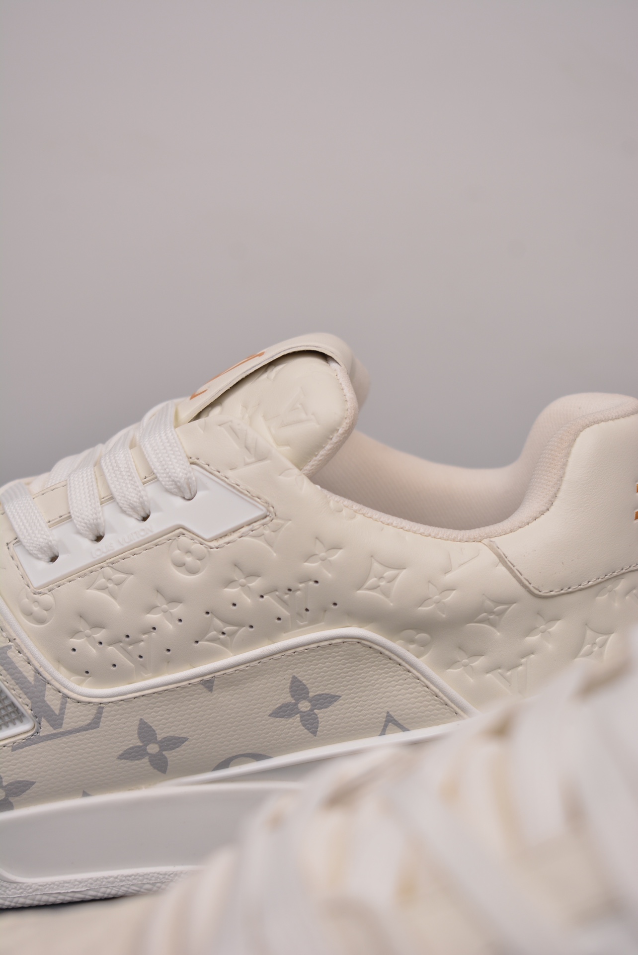 Louis Vuitton Trainer Sneaker Low Off-White Jacquard 1ADF5C