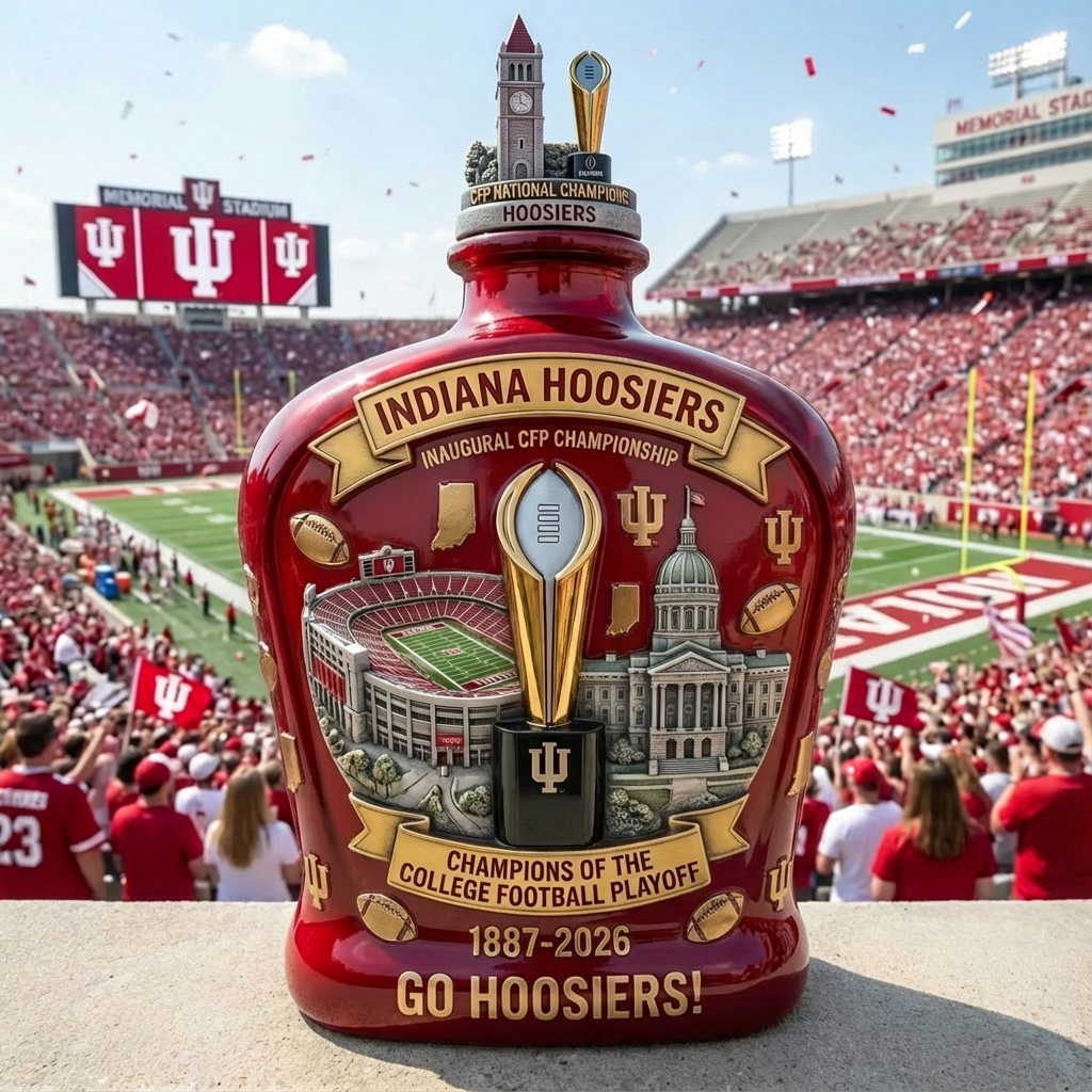 🥃 Indiana Hoosiers – Inaugural CFP National Champions Commemorative Decanter