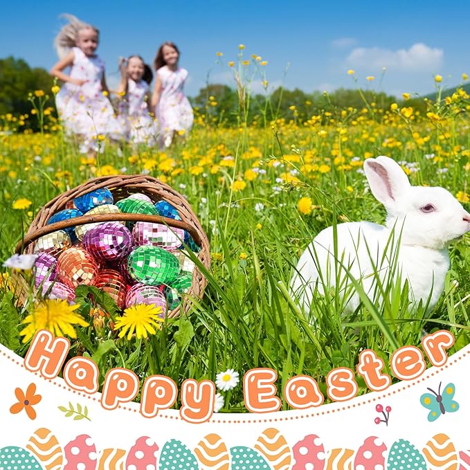 🎁💖Early Easter Sale- 50%OFF🎁🥚Mirrored Disco Easter Eggs,Fillable Easter Eggs-4PCS /Packages