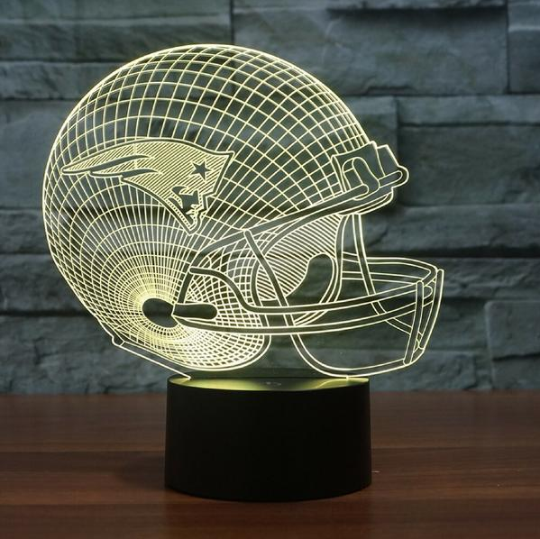 NEW ENGLAND PATRIOTS 3D LED LIGHT LAMP