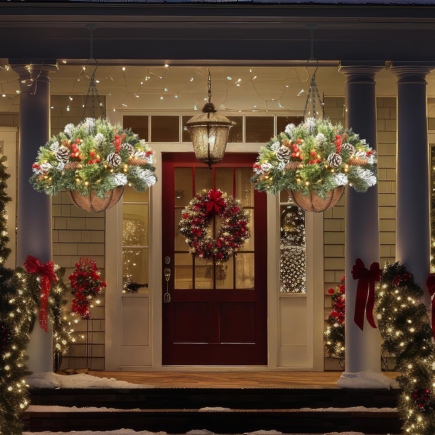 🎅HOT SALE 60% OFF⛄ - 2025 Artificial Christmas Hanging Basket
