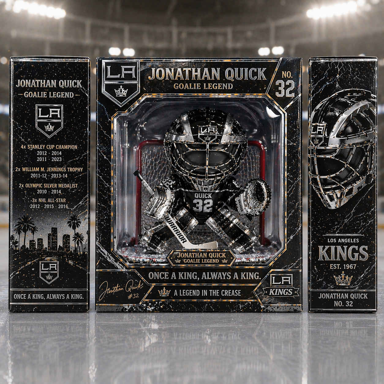 🏒 Jonathan Quick: Once a King Legacy – Goalie Legend Figure 👑