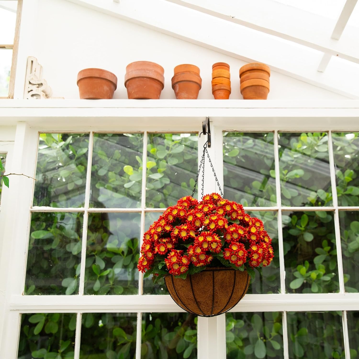 💥Last Day 49% OFF💥UV Resistant Artificial Chrysanthemum Hanging Basket