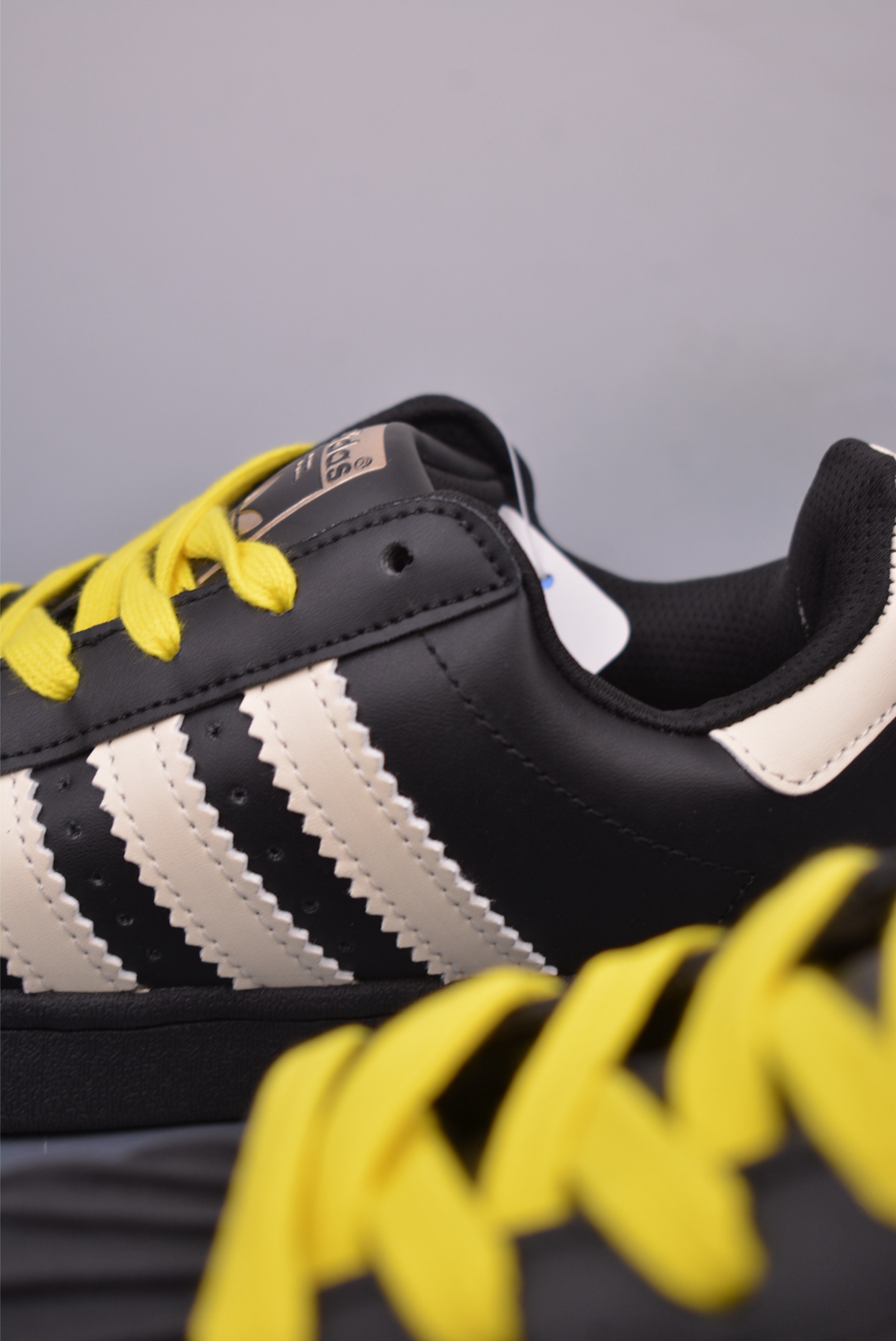 Pharrell x Adidas Superstar 92 Black, White and Yellow JI4267