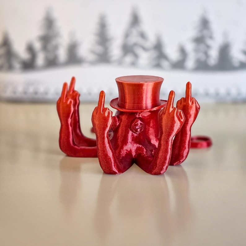 The top hat points to an octopus