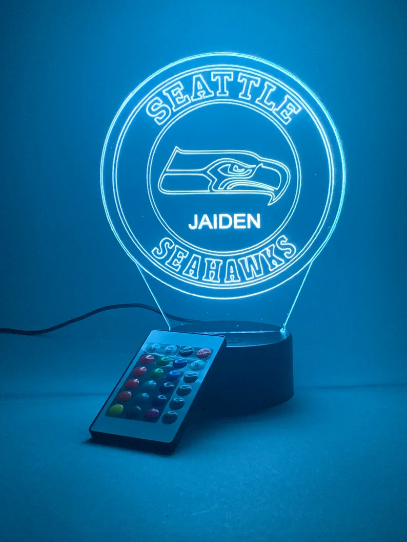 SEATTLE SEAHAWKS 3D LED LIGHT LAMP