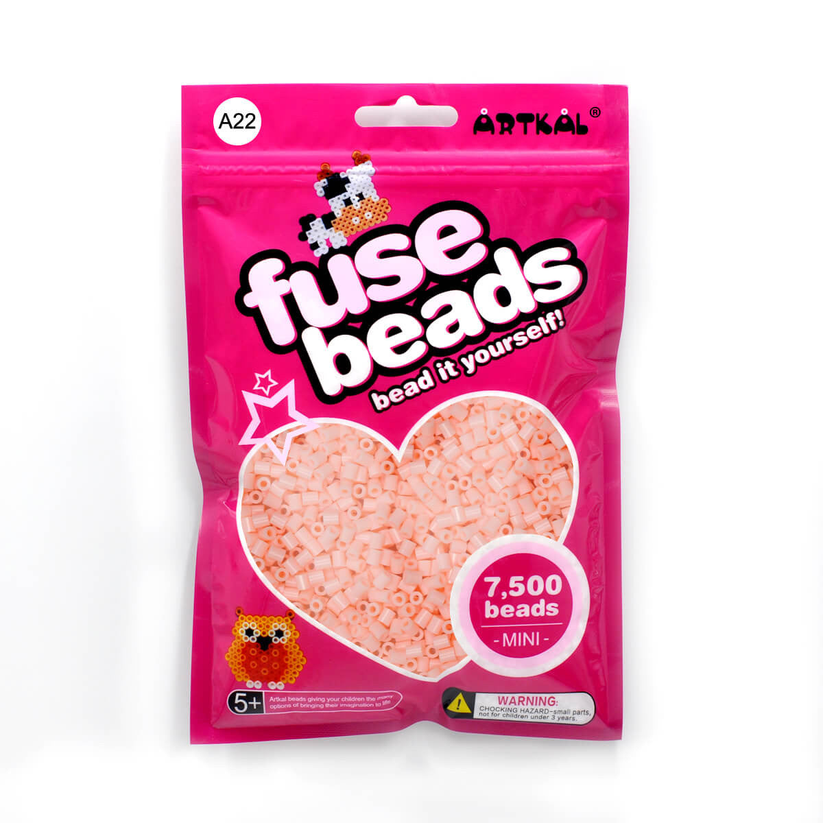 (A101-A157) A-2.6mm 7500P single pack mini artkal beads