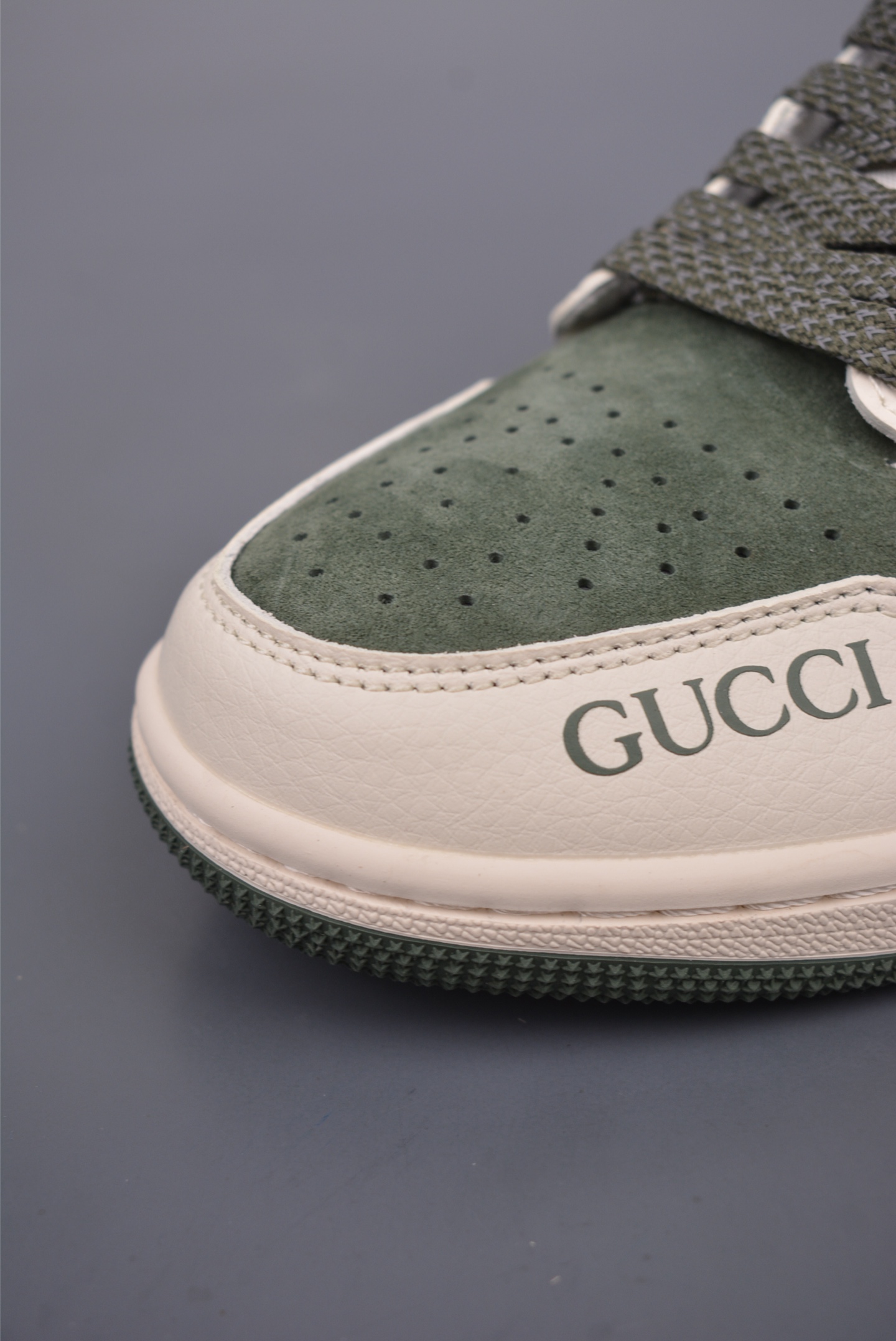 Gucci x Nike Air Jordan 1 Low Grey Green FC1688-198