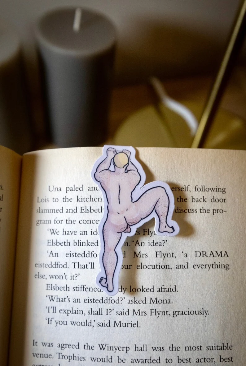 Naked Men Magnetic Bookmarks
