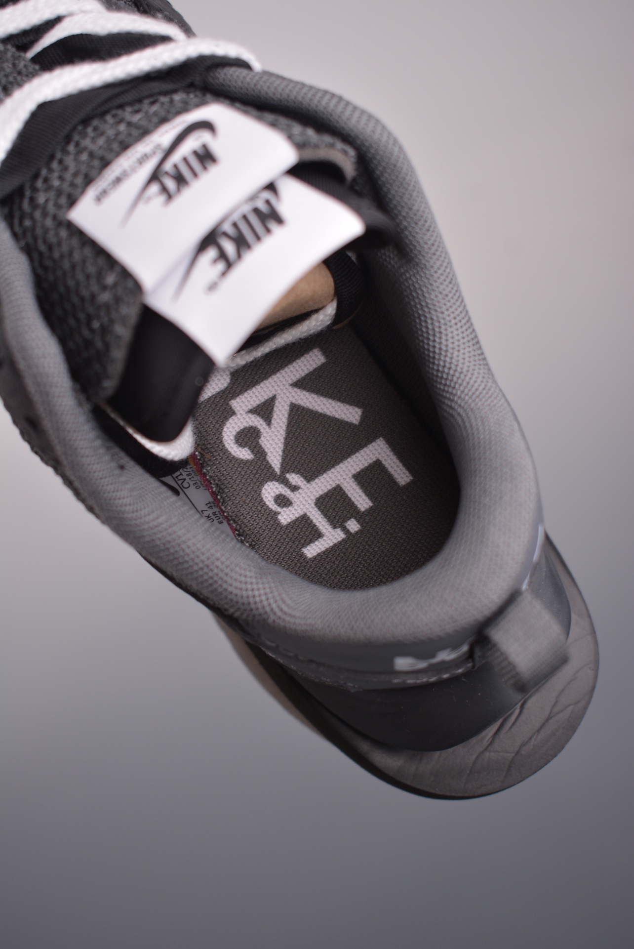 Sacai x Nike VaporWaffle 3.0 Charcoal Grey Black CV1363-105
