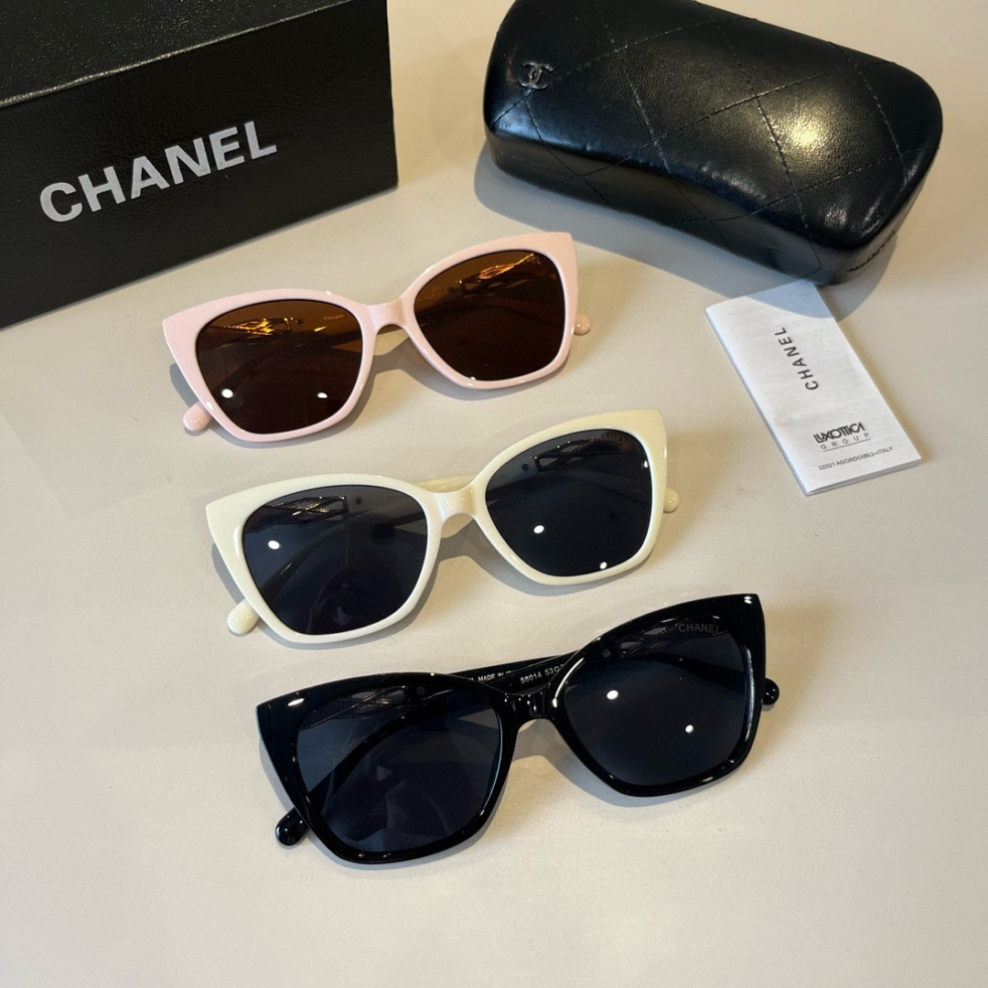 Chanel round frame sunglasses