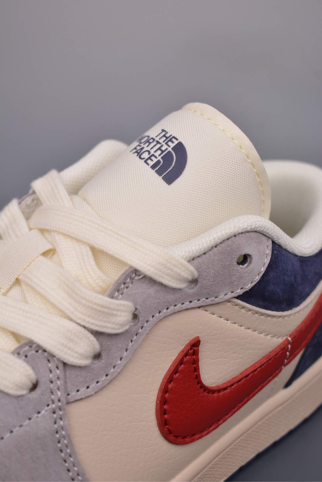The North Face x Nike Air Jordan 1 Low OG Beige Gray Blue DM9188-012