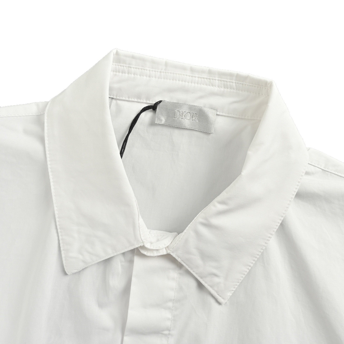 Dior 25ss lily-of-the-valley embroidered short-sleeved shirt