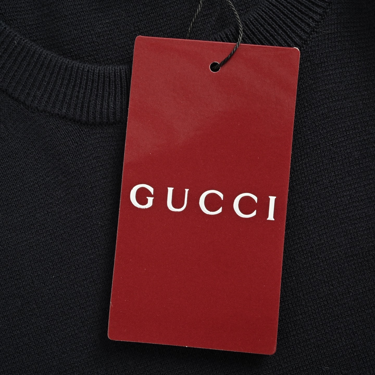 Gucci 25Fw hem intarsia knit crewneck sweater