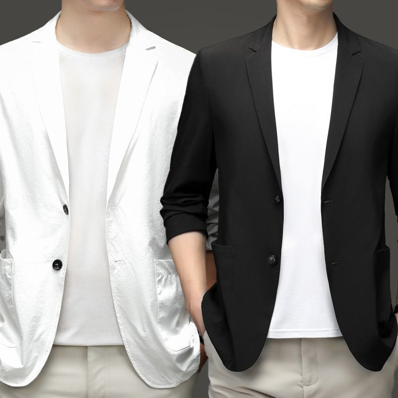 Men's Ice Silk Lightweight Suit Jacket