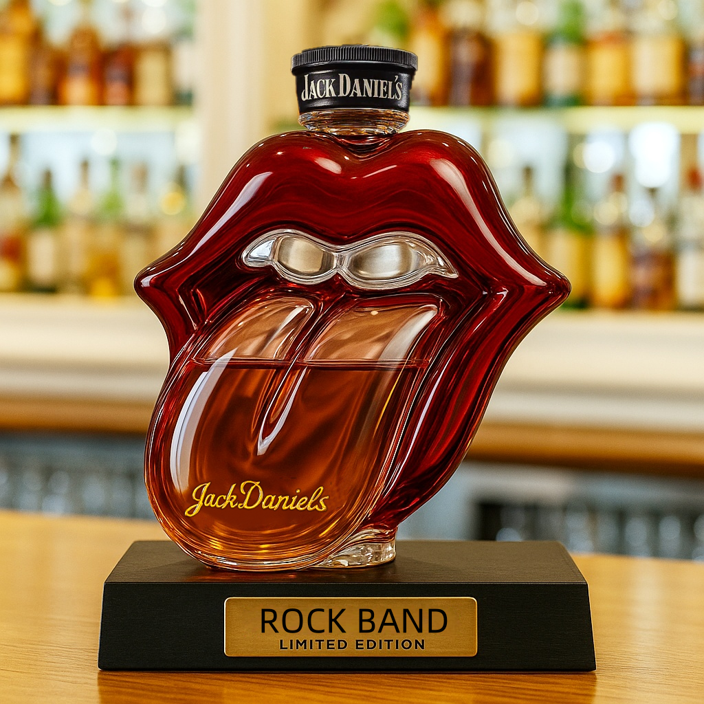 The Rolling Stones Whiskey Bottle