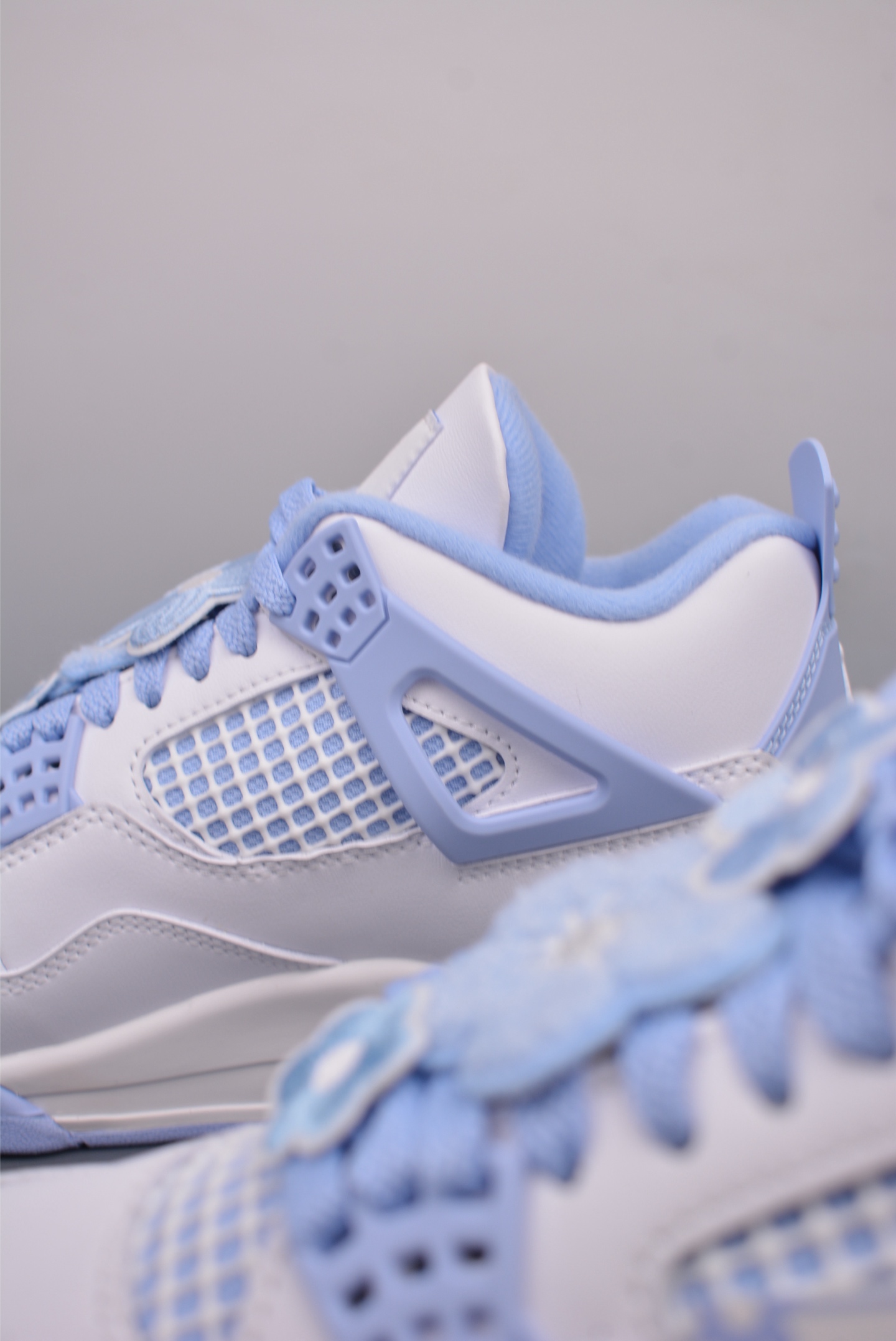 Air Jordan 4 Aluminum Forget Me Not White Blue  HV0823-100
