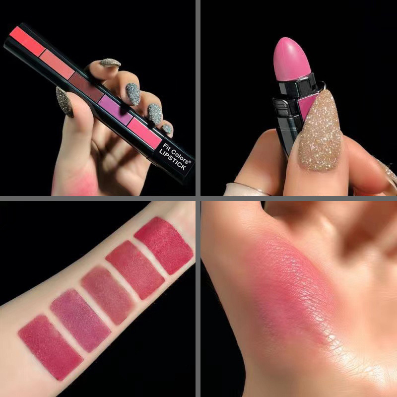 🔥Last Day 50% OFF🔥24H Long Lasting 5 In 1 Velvet Lipstick