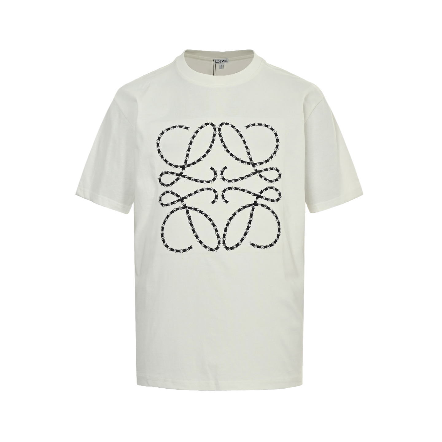 Loewe 25ss embroidered logo short sleeve