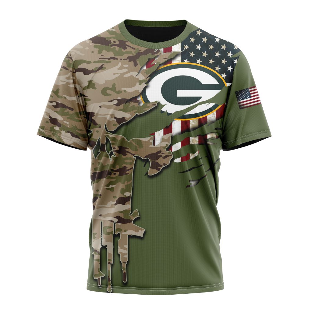 GREEN BAY PACKERS 3D HOODIE VETERANS DAY