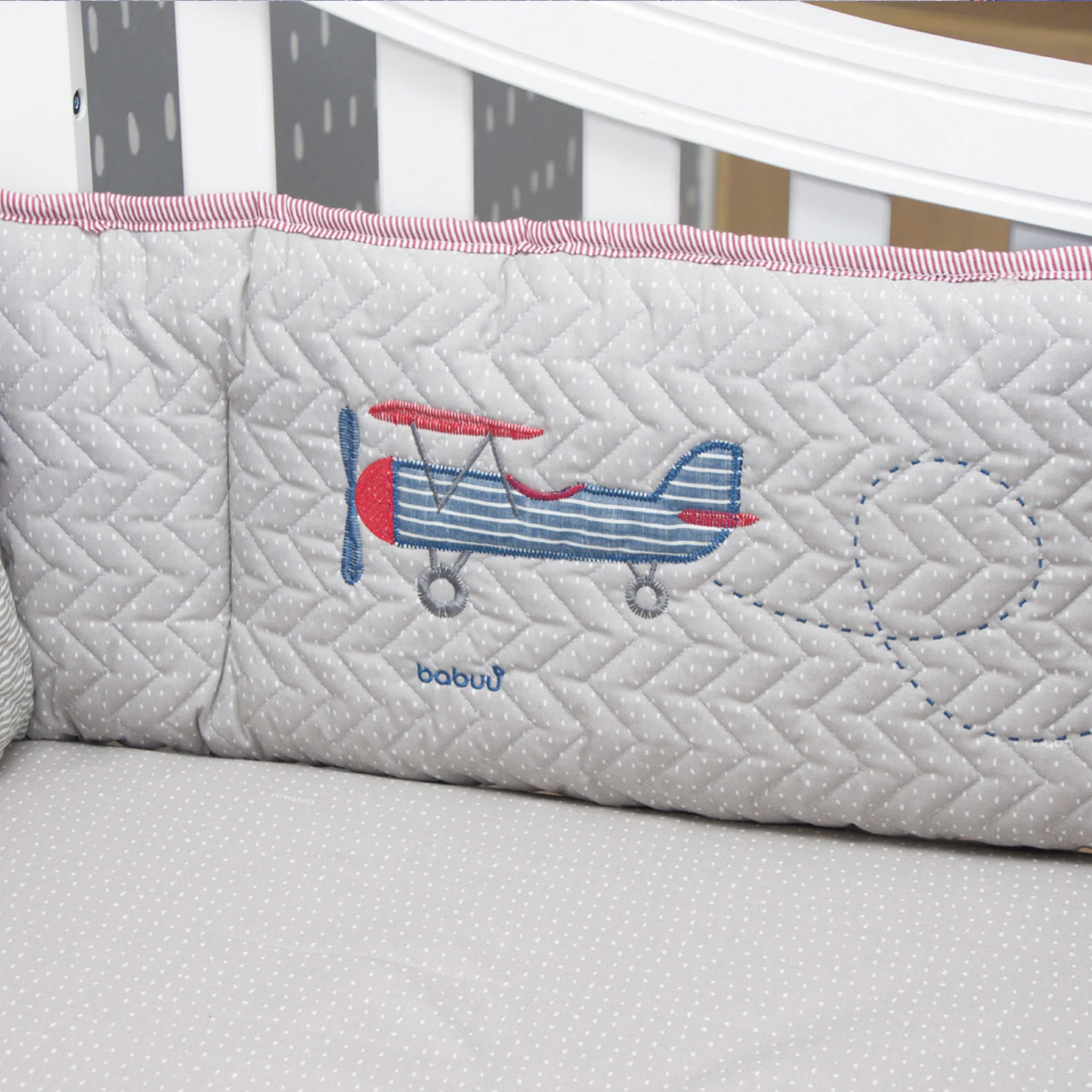 Juego de Cuna Avion Vintage