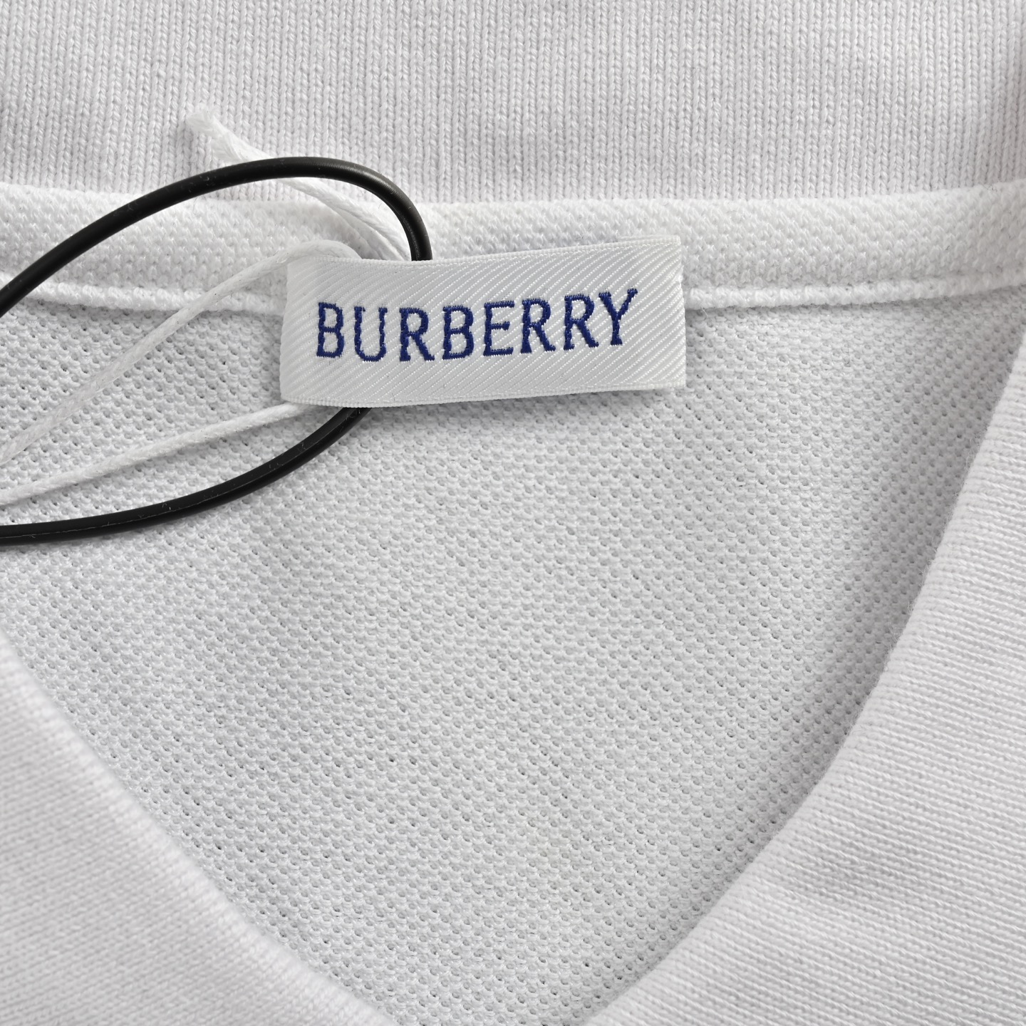 Burberry 24ss Warhorse Contrast Line Reverse Cuff Print Polo Short Sleeve