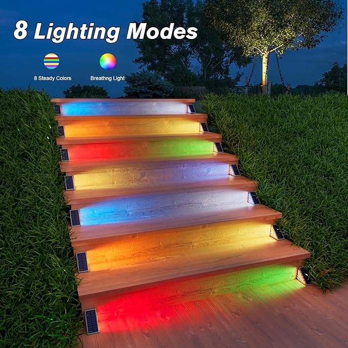 Solar anti-theft staircase light