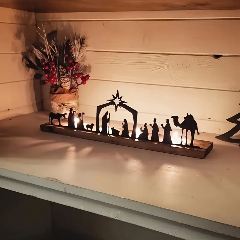ON SALE🔥Christmas Nativity Advent Candle Holder