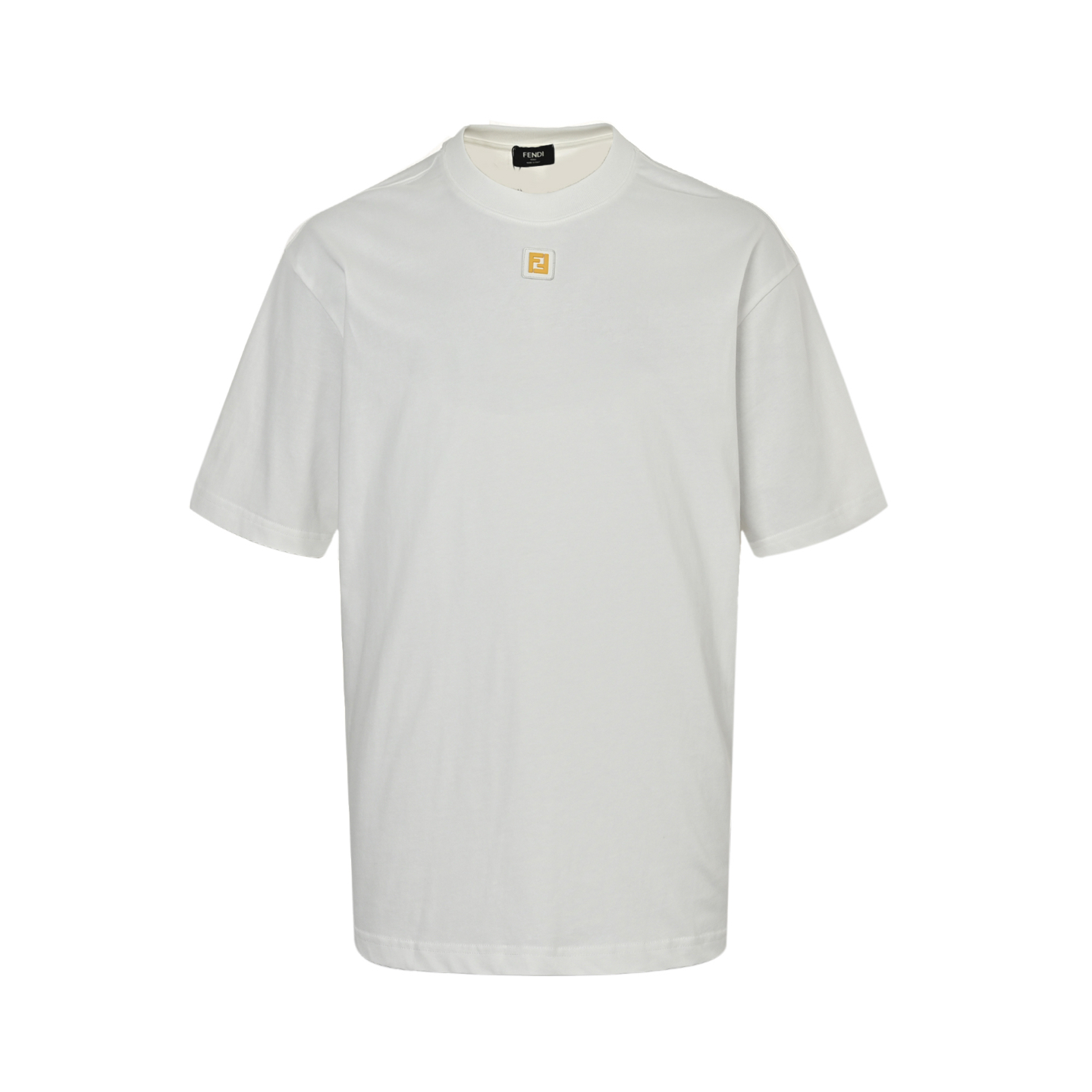 Fendi 25ss short sleeves with FF metal logo on the neckline