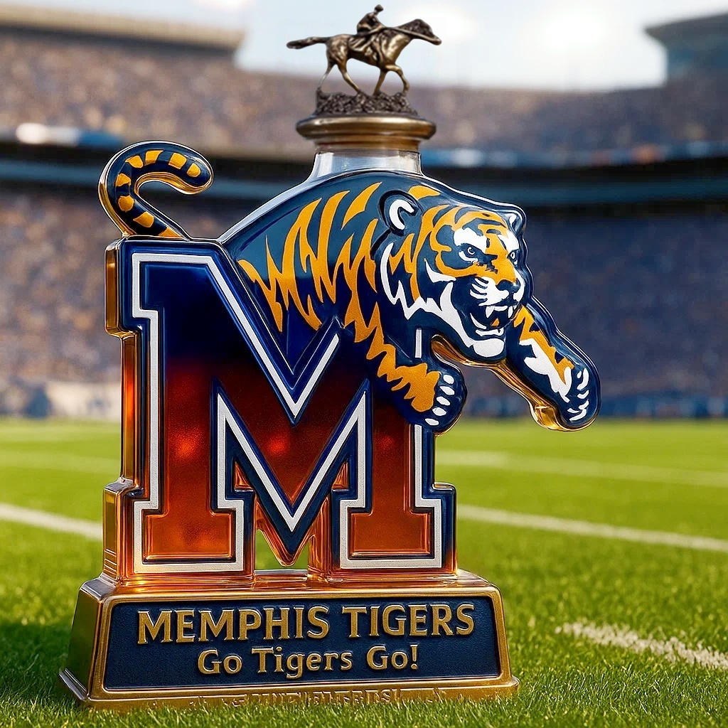 Memphis Tigers Limited Edition Whiskey Bottle