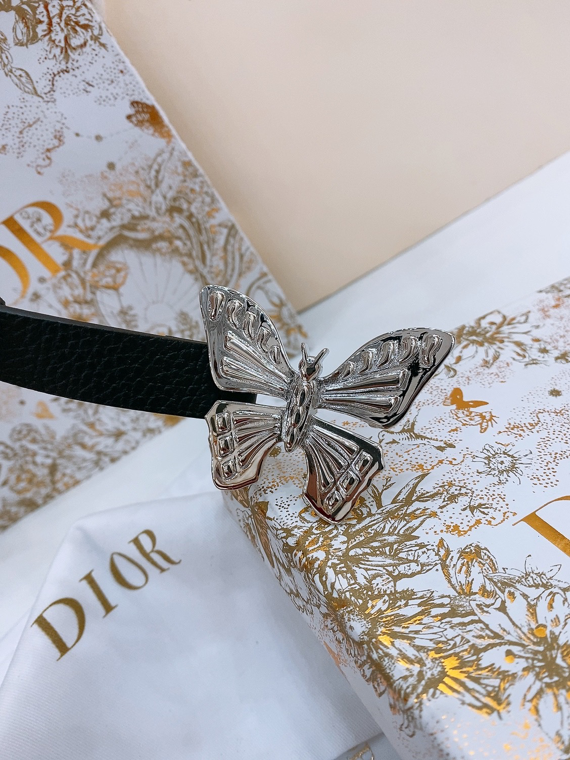 Dior Saddle Belt Cowhide Leather Belt 2.0CM Width
