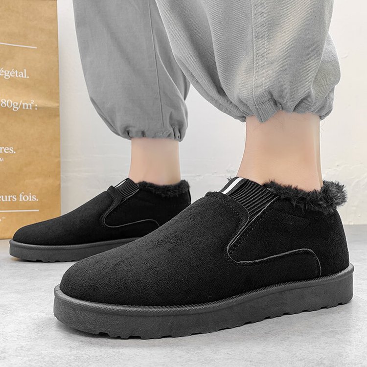 Men's Winter Plush Slip-On Snow Boots