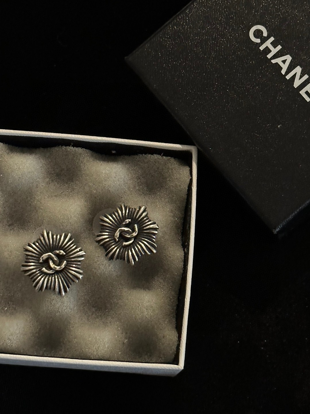 Chanel Double C Vintage Earrings
