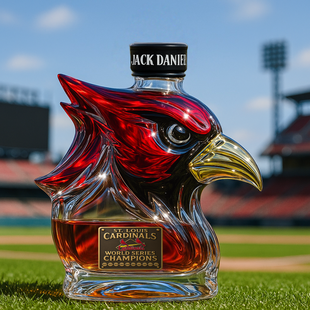 St. Louis Cardinals Whiskey Bottle