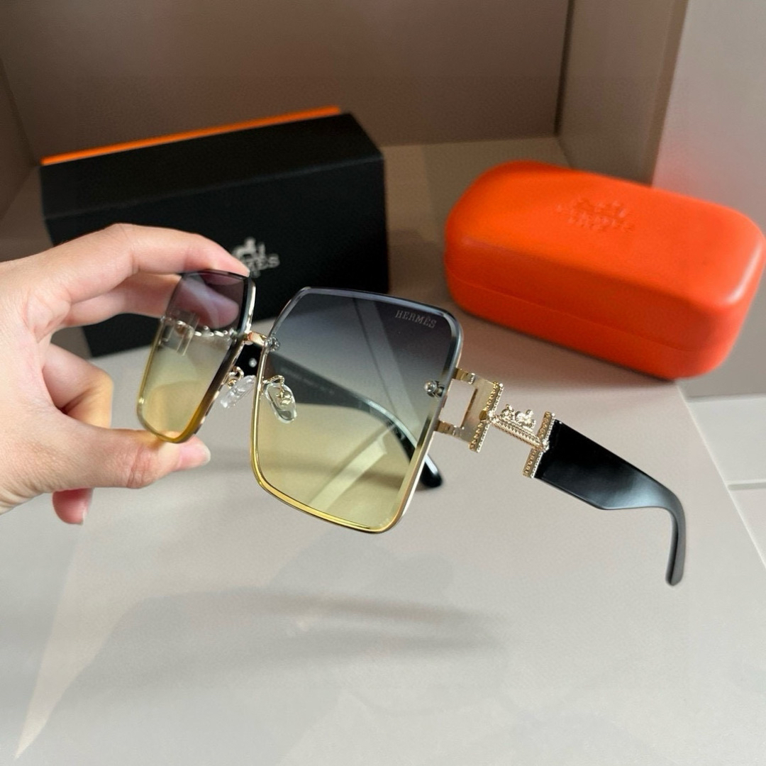 Hermes Square Frame Sunglasses