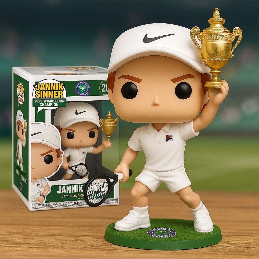 Jannik Sinner – 2025 Wimbledon Champion Pop! Figure