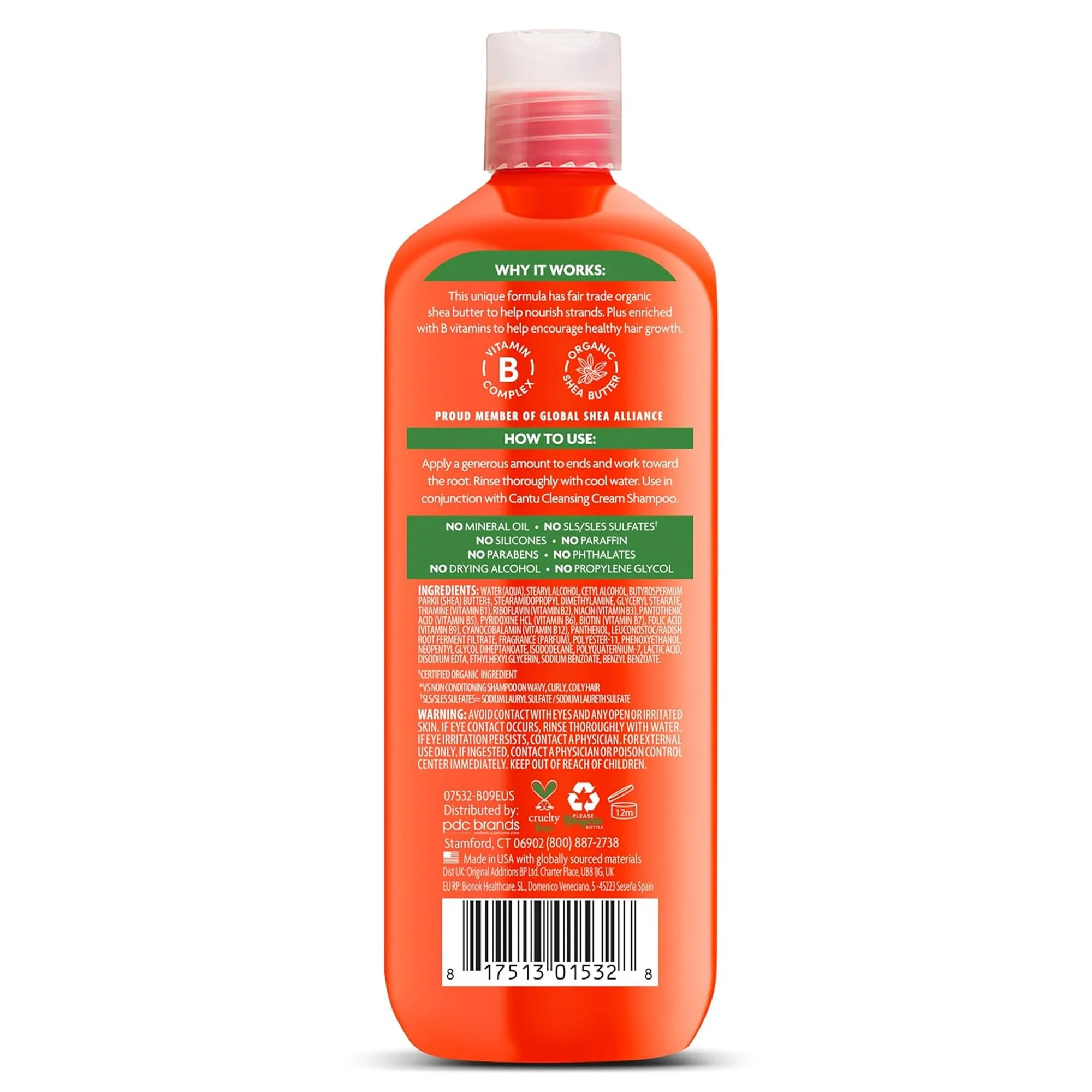Cantu Hydrating Cream Conditioner with Shea Butter for Natural Hair, 13.5 Ounces