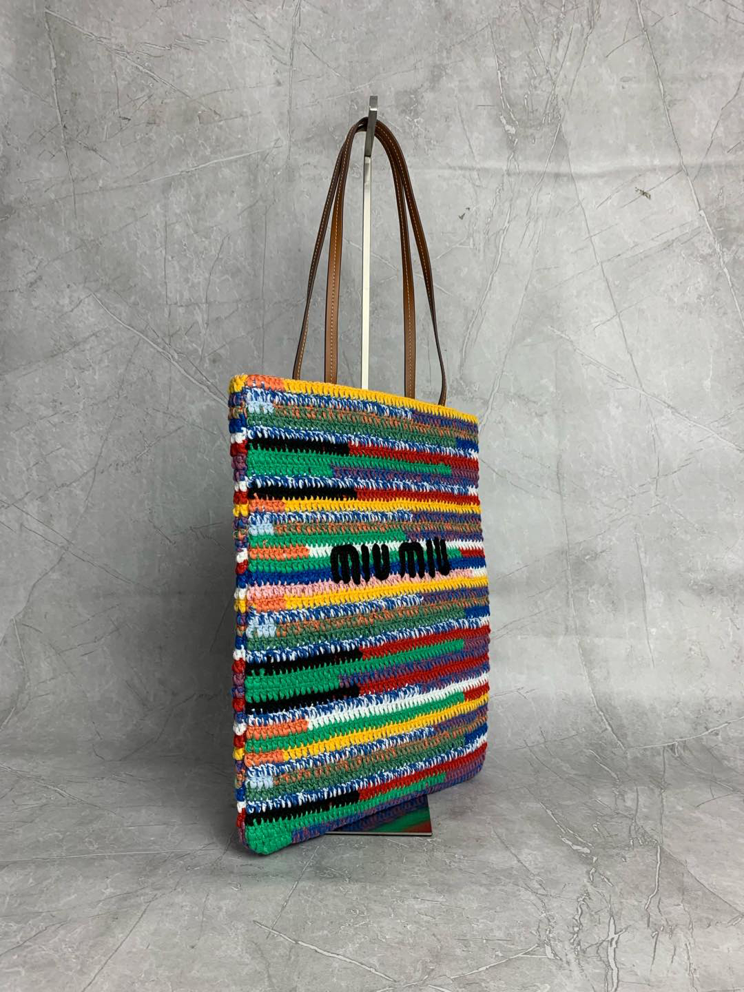 Miu Miu vertical embroidered handbag 5BG248