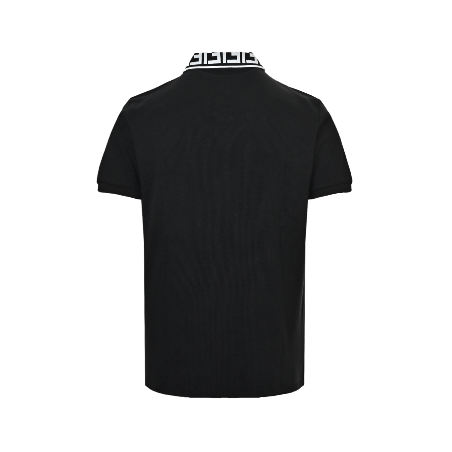 Fendi Double F neckline chest embroidered letters Polo short sleeve
