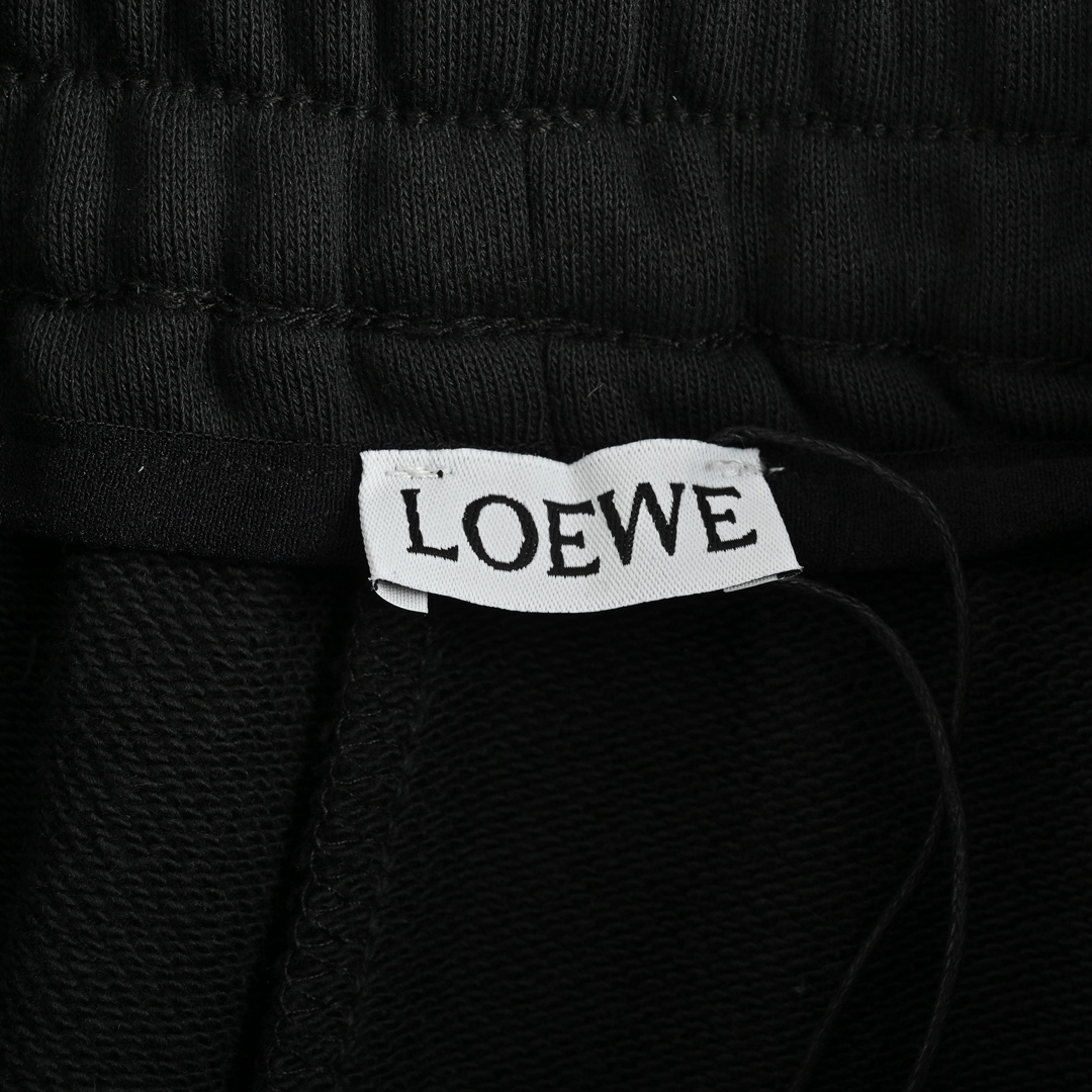 Loewe 23Fw embroidered colorblock logo trousers