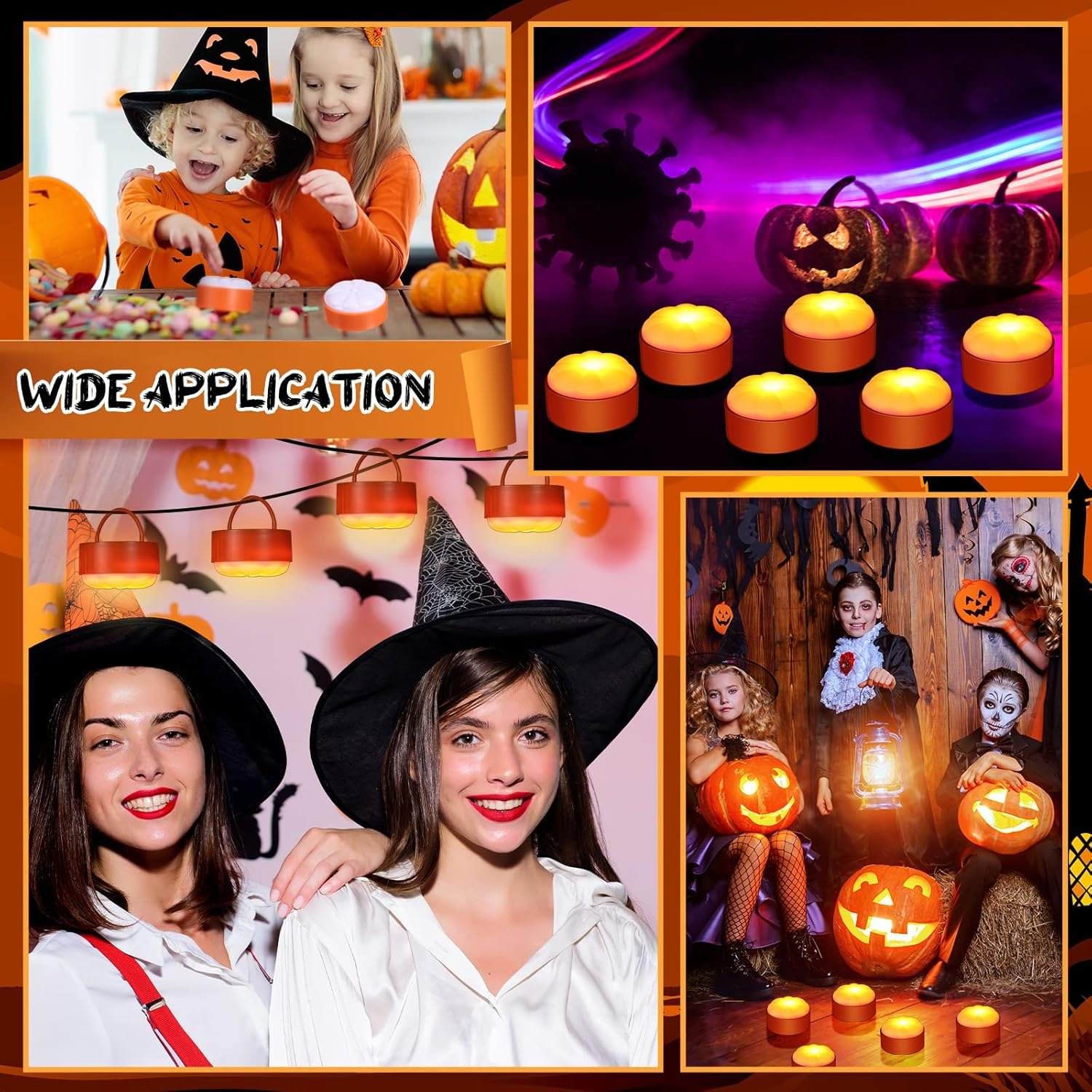 🔥Last Day 50% OFF🔥6-Pack LED Flameless Jack-O-Lanterns