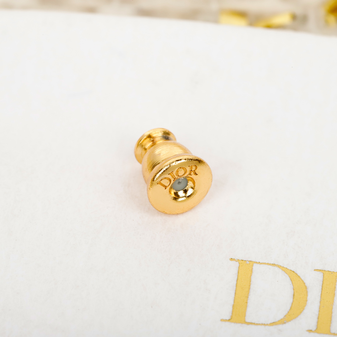 Dior 25 Four Leaf Clover CD Pearl Earrings