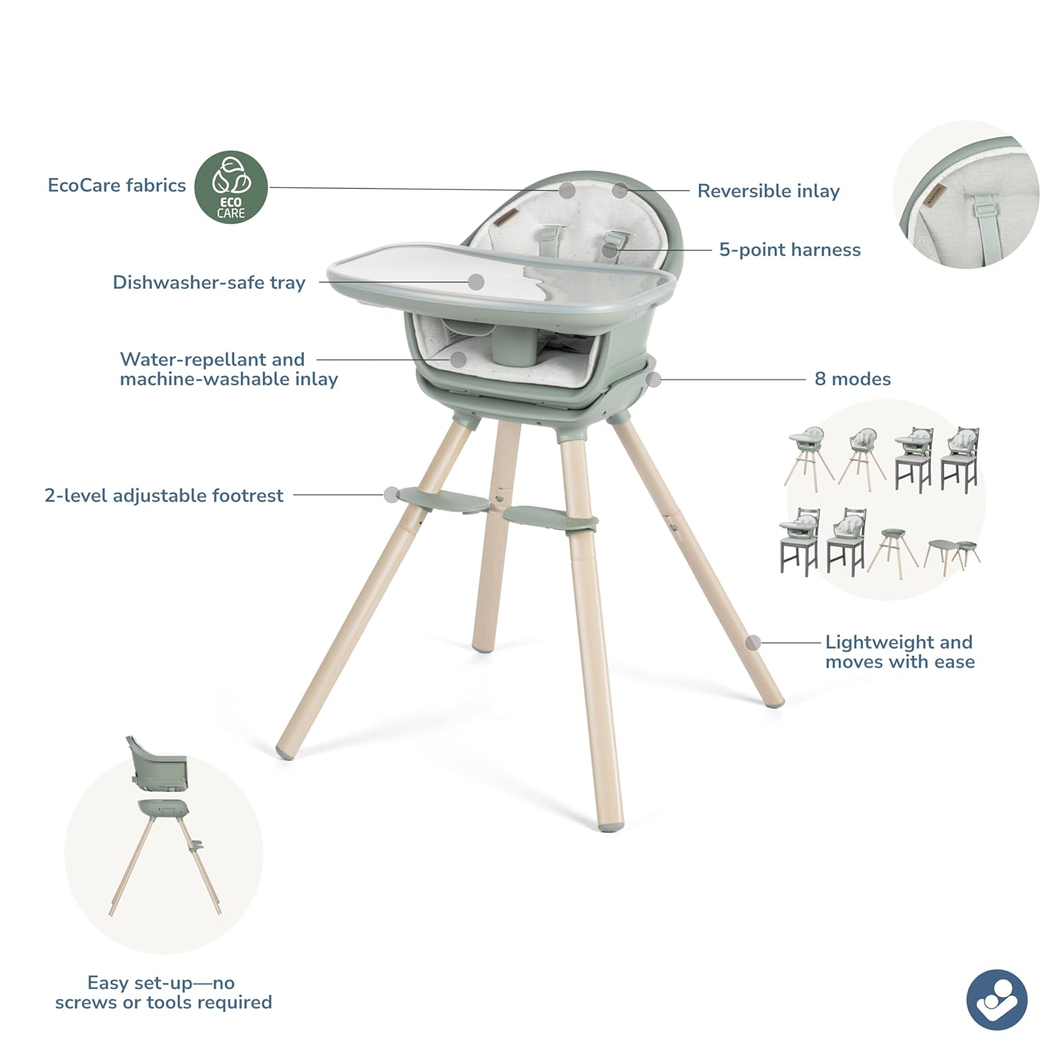 Maxi-Cosi Moa 8-in-1 Highchair