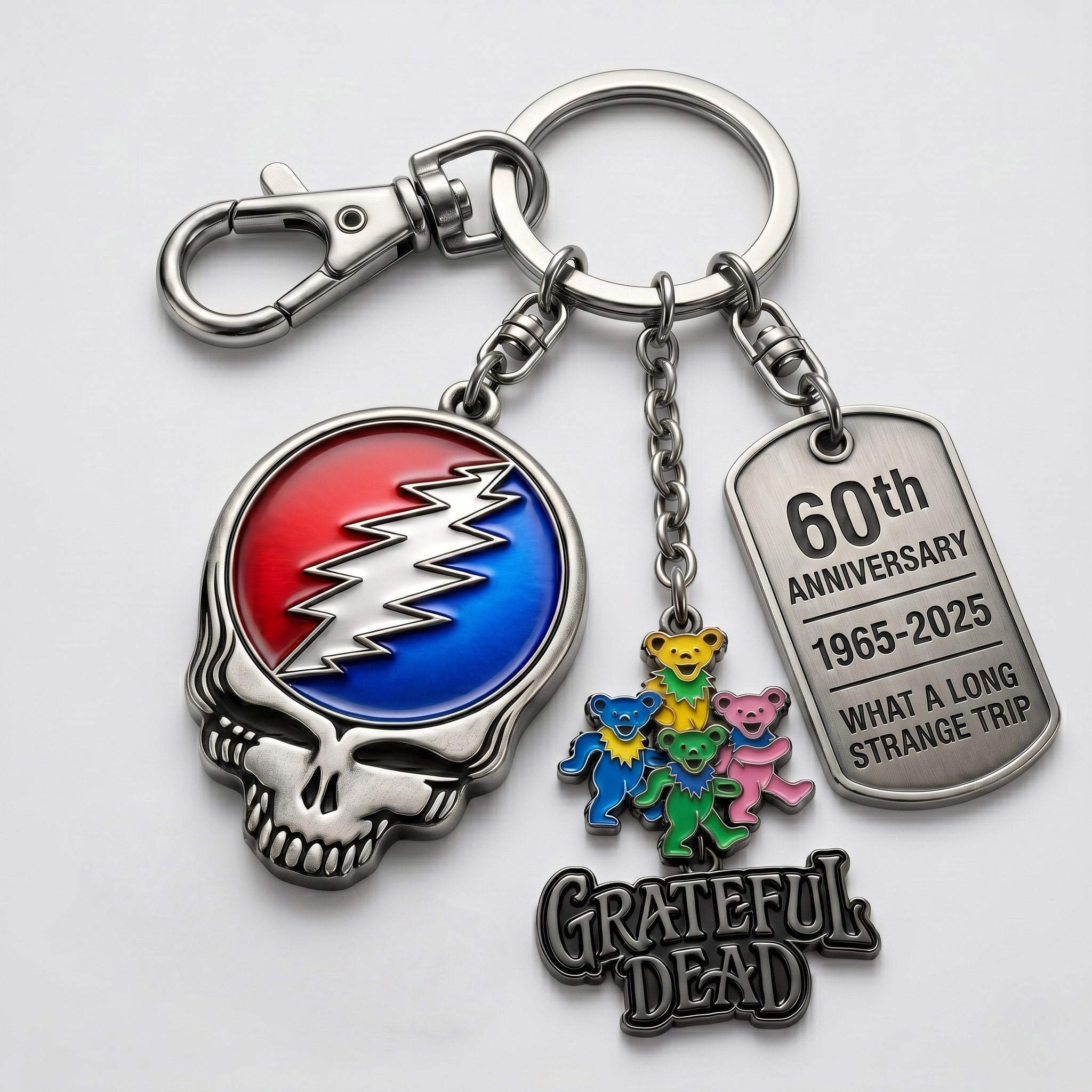 Grateful Dead 60th Anniversary Collectible Keychain