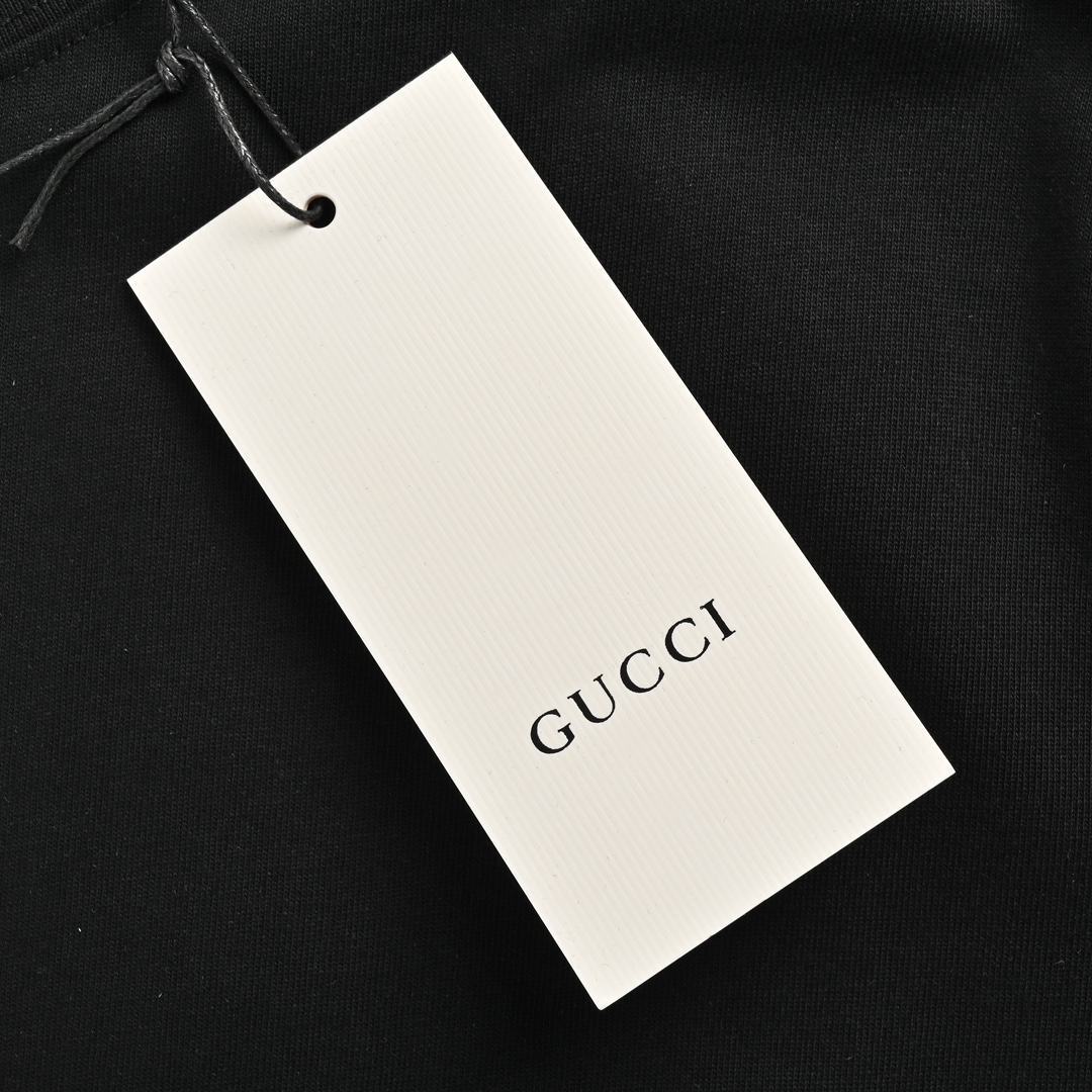 Gucci 24ss heart tongue foam print short sleeves