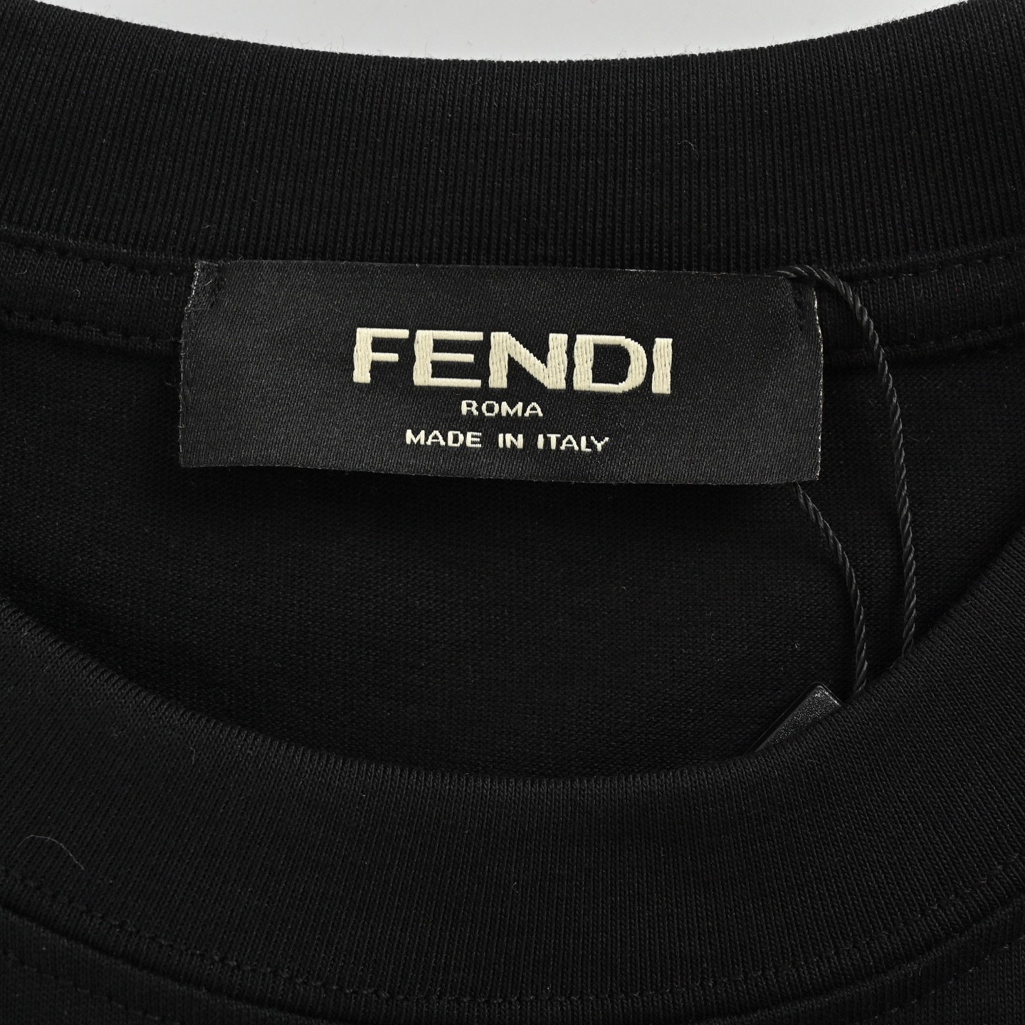 Fendi 25ss FF embroidered logo short sleeve