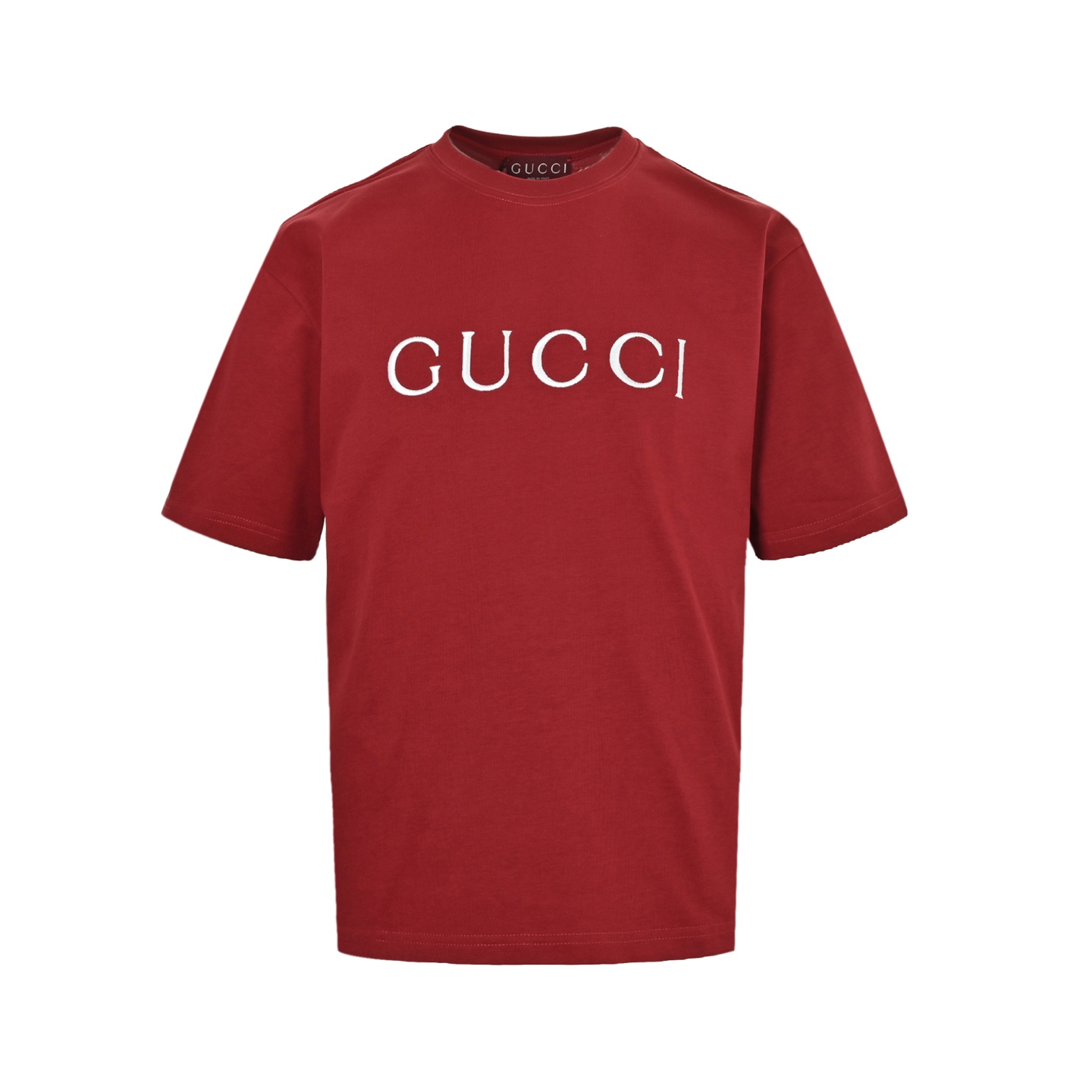 Gucci 25ss simple letter embroidered short sleeve