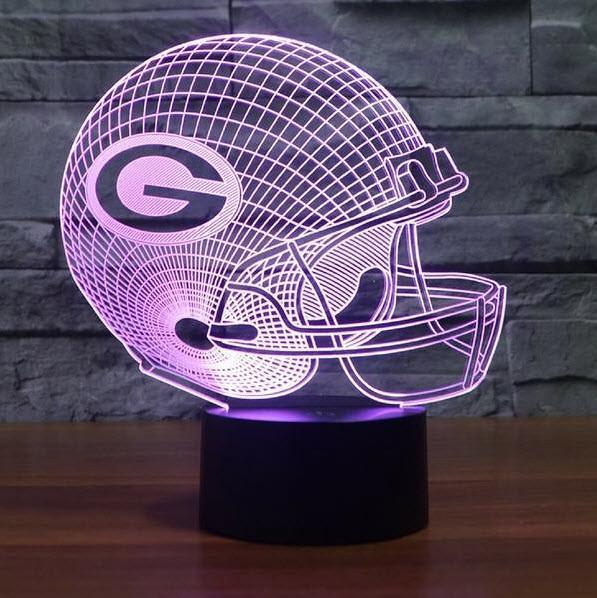 GREEN BAY PACKERS 3D LED LIGHT LAMP